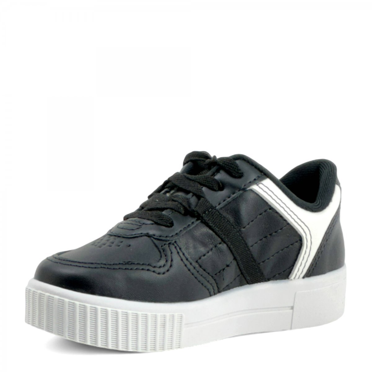 Tênis Flatform Casual Pinkcats Infantil Feminino Preto 2