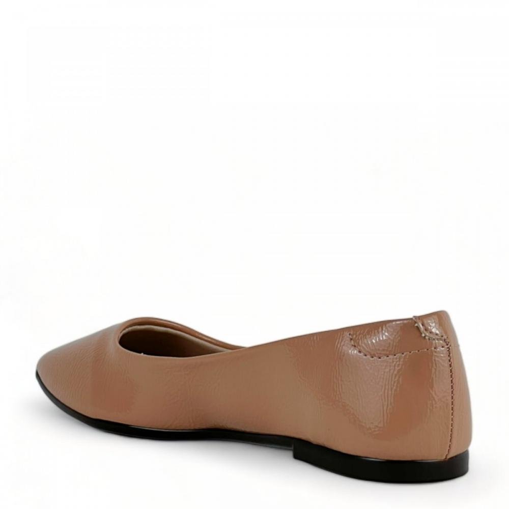 Sapatilha Casual Verniz Moleca Feminino Marrom 3