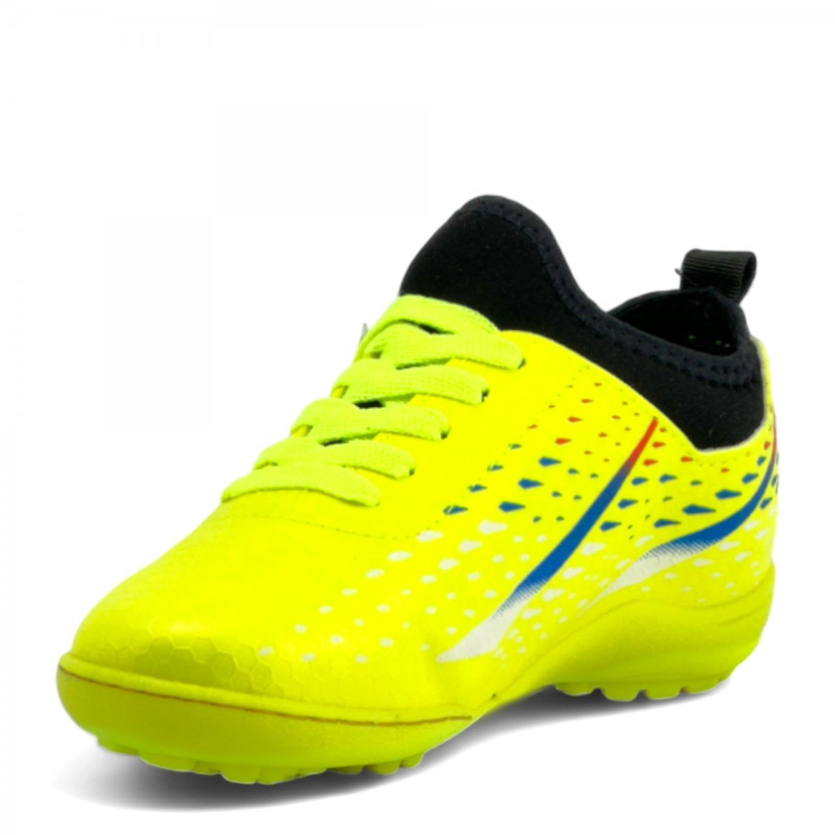 Chuteira Society Calce Fácil Infantil Masculino Amarelo 2