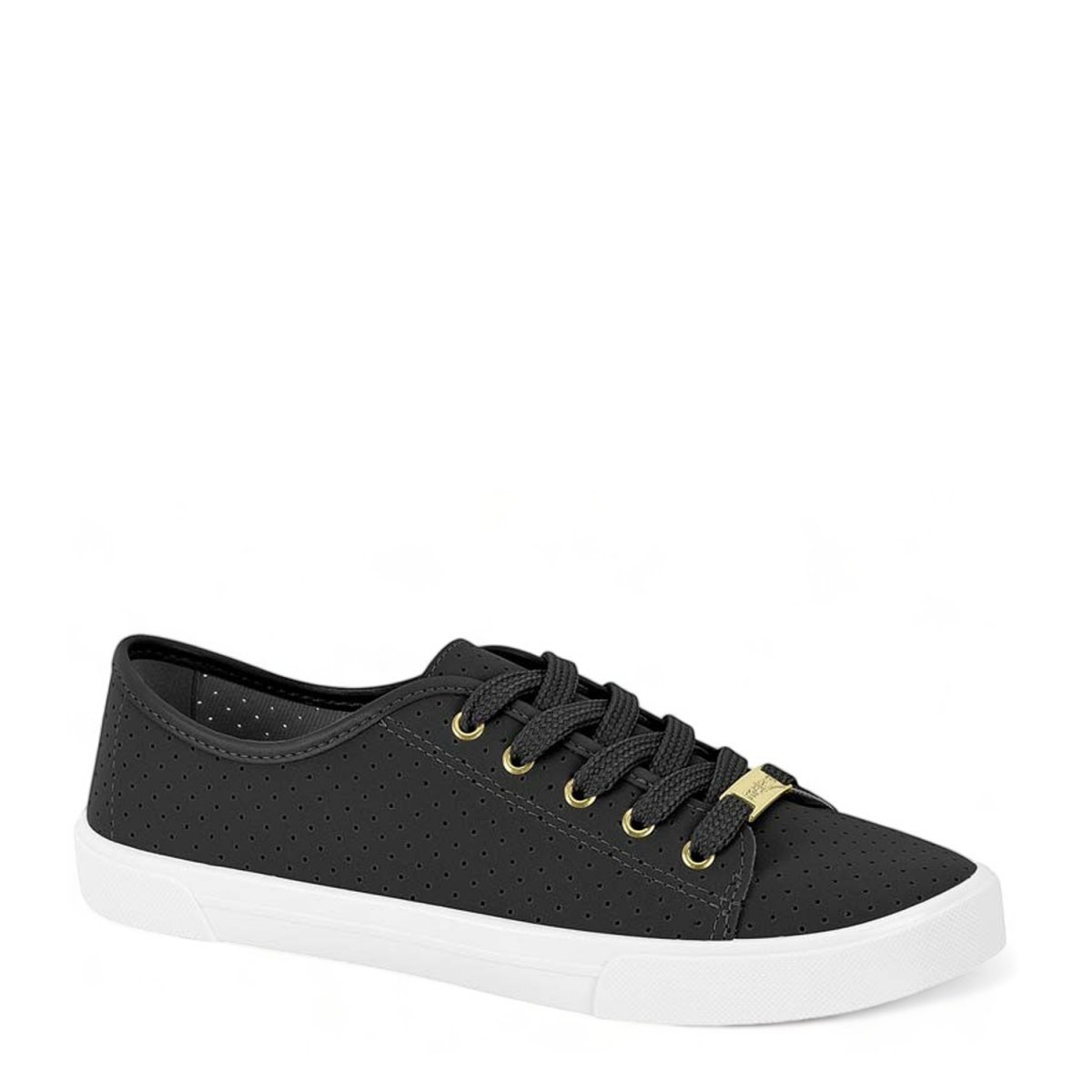 Tenis Casual Basico Feminino Moleca 5296.510.10159 Preto 1