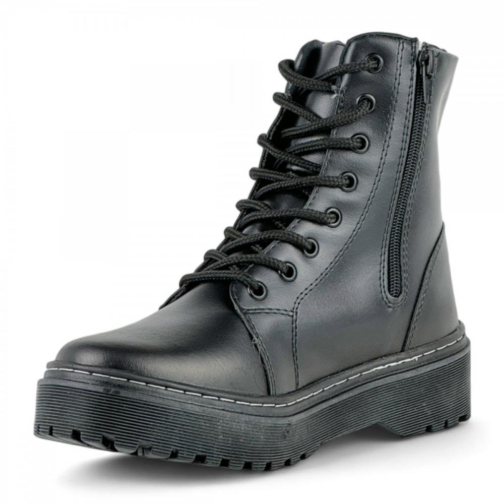 Coturno Plataforma Casual Isabela Castelani Feminino Preto 2