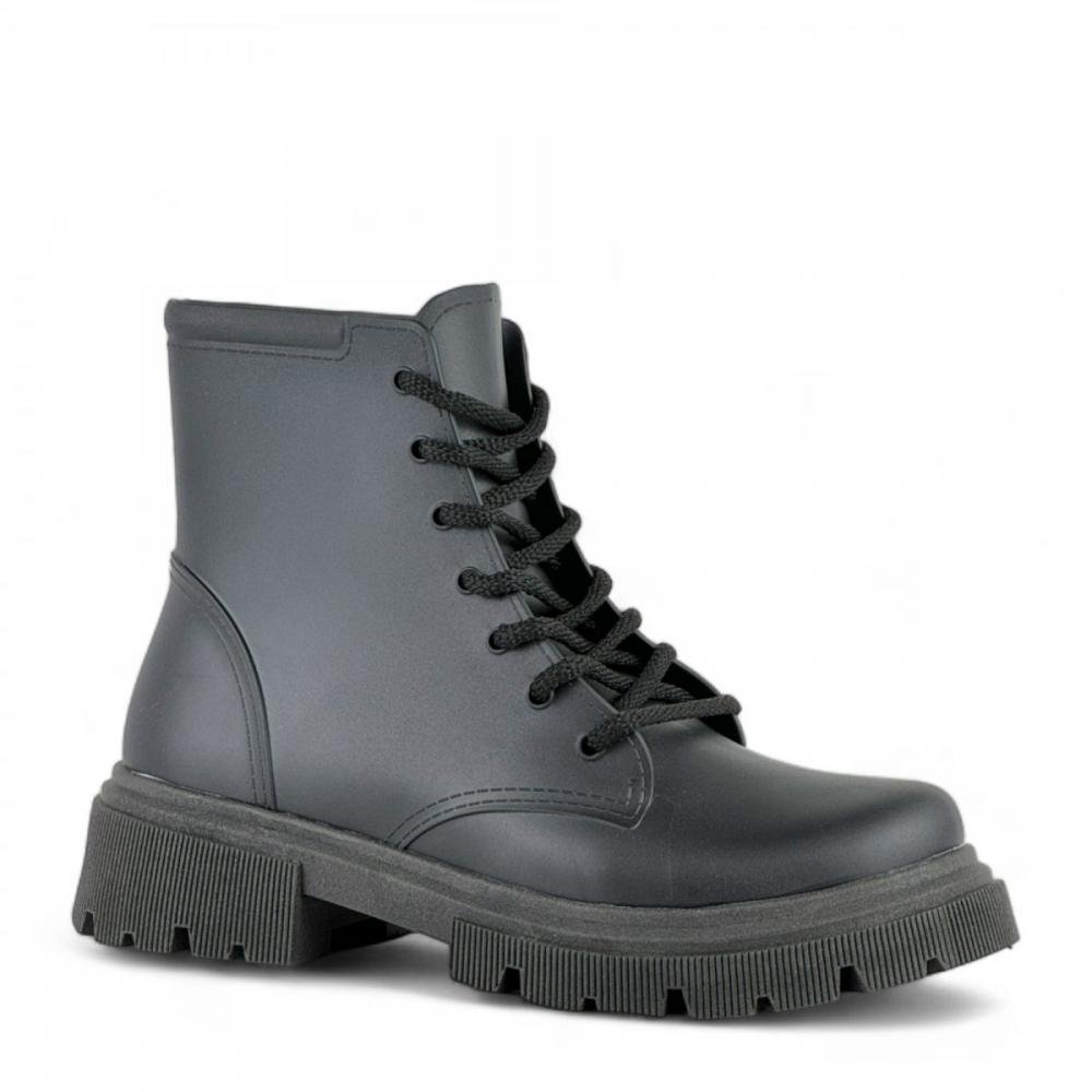 Coturno Borracha Galocha Robusto Luelua Feminino Preto 1