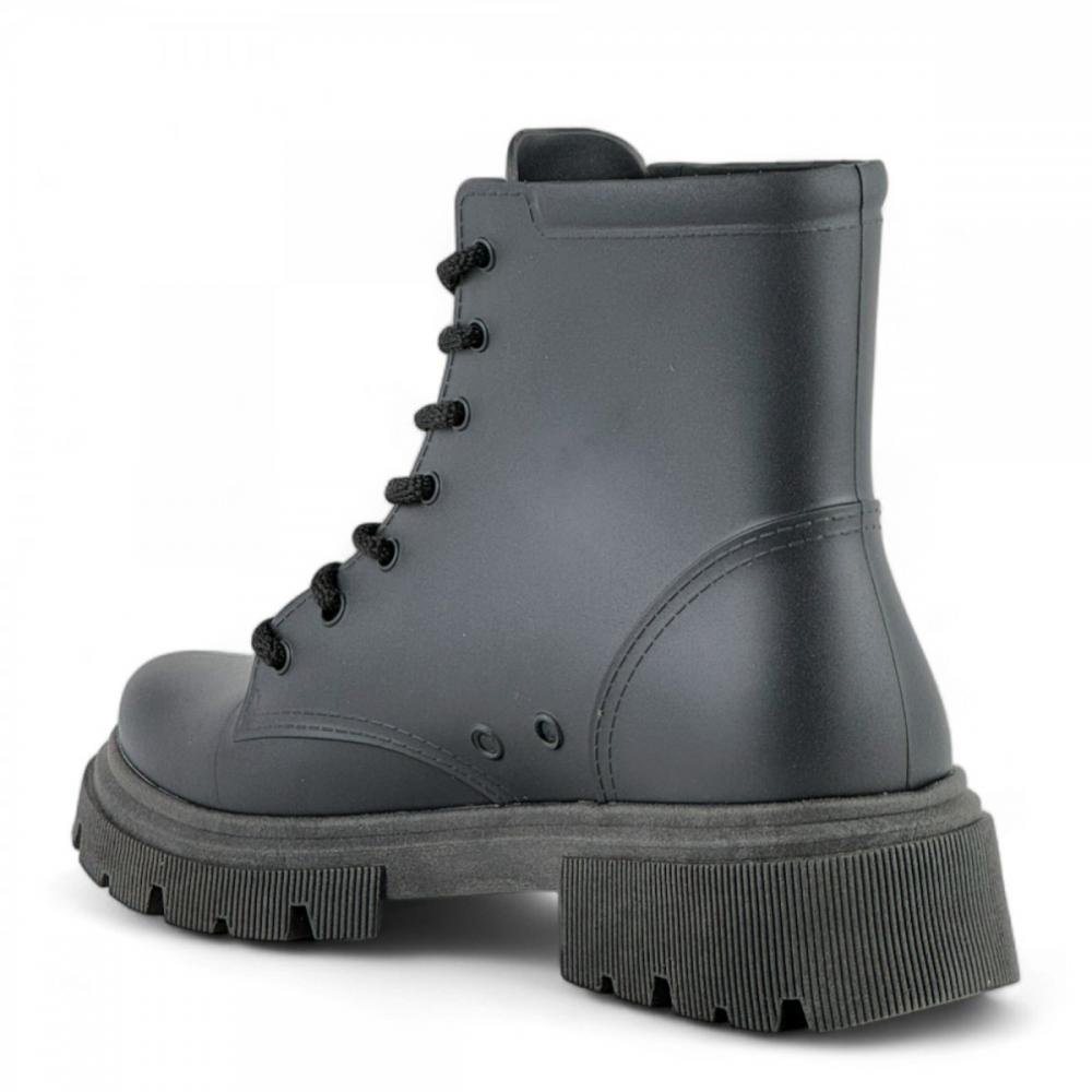 Coturno Borracha Galocha Robusto Luelua Feminino Preto 3