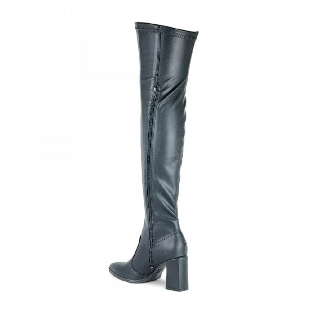 Bota Longa Super Over Salto Alto Mississipi Feminina Preto 3