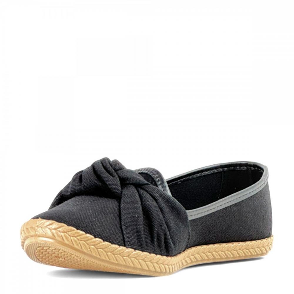 Sapatilha Tecido Top Moleca Feminina Preto 2