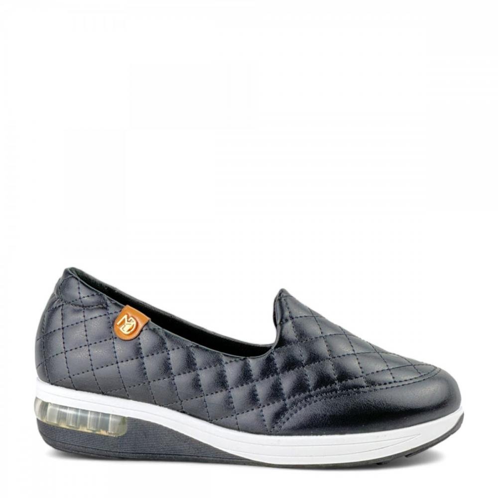 Tênis Amortecedor Calce Fácil Modare Ultraconforto Feminino Preto 1