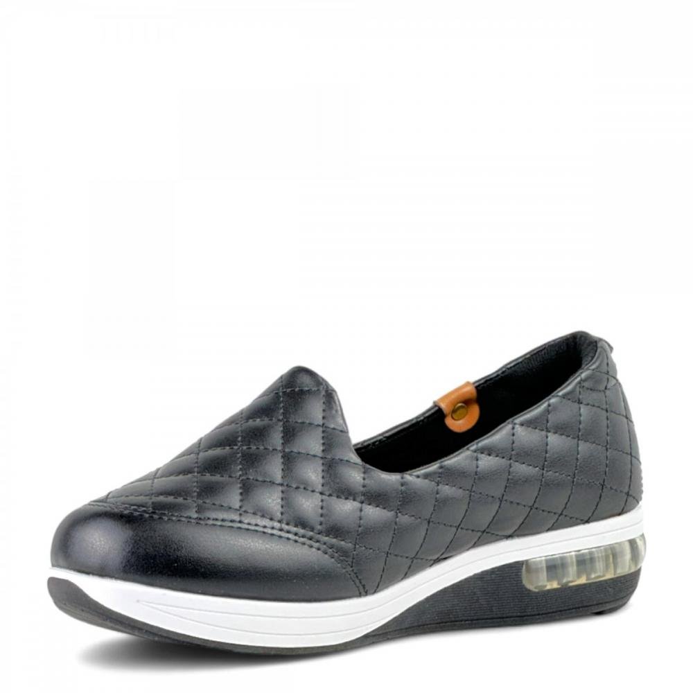 Tênis Amortecedor Calce Fácil Modare Ultraconforto Feminino Preto 2