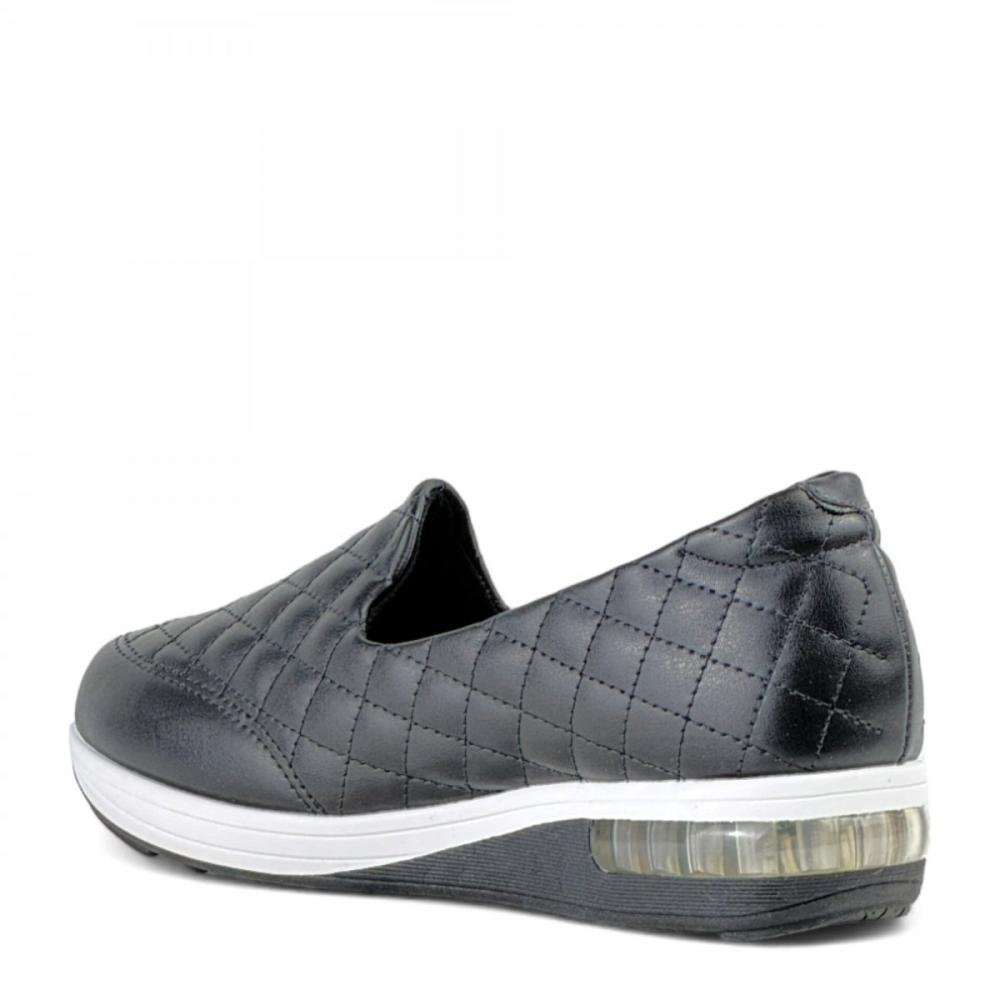 Tênis Amortecedor Calce Fácil Modare Ultraconforto Feminino Preto 3