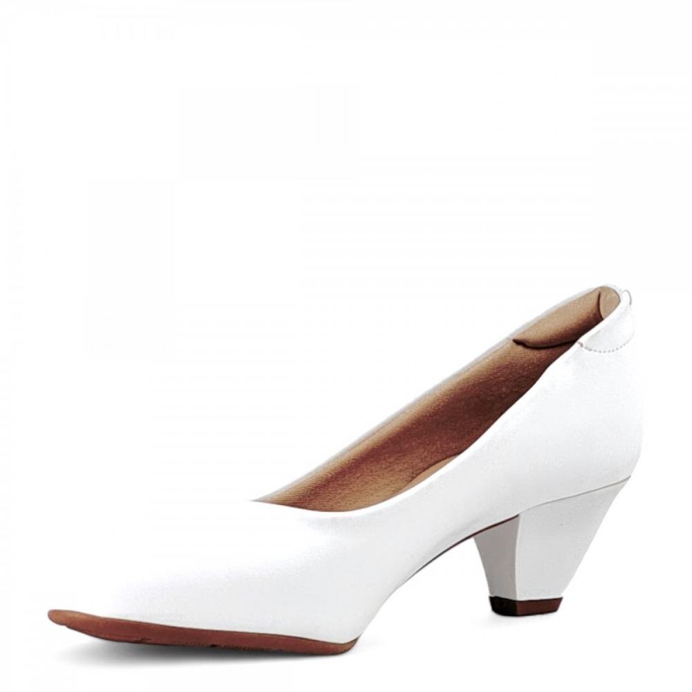 Sapato Casual Salto Baixo Modare Ultraconforto Feminino Branco 2