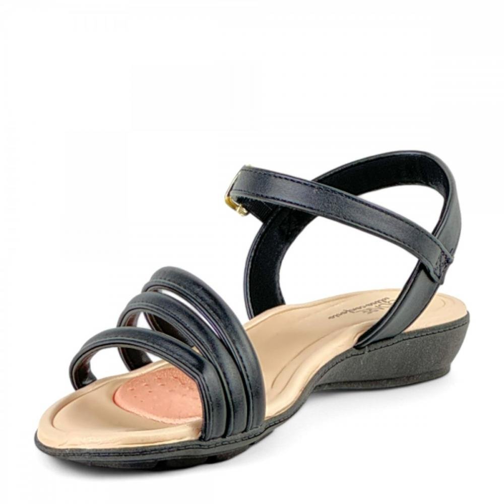 Sandália Casual Tiras Modare Ultraconforto Feminina Preto 2
