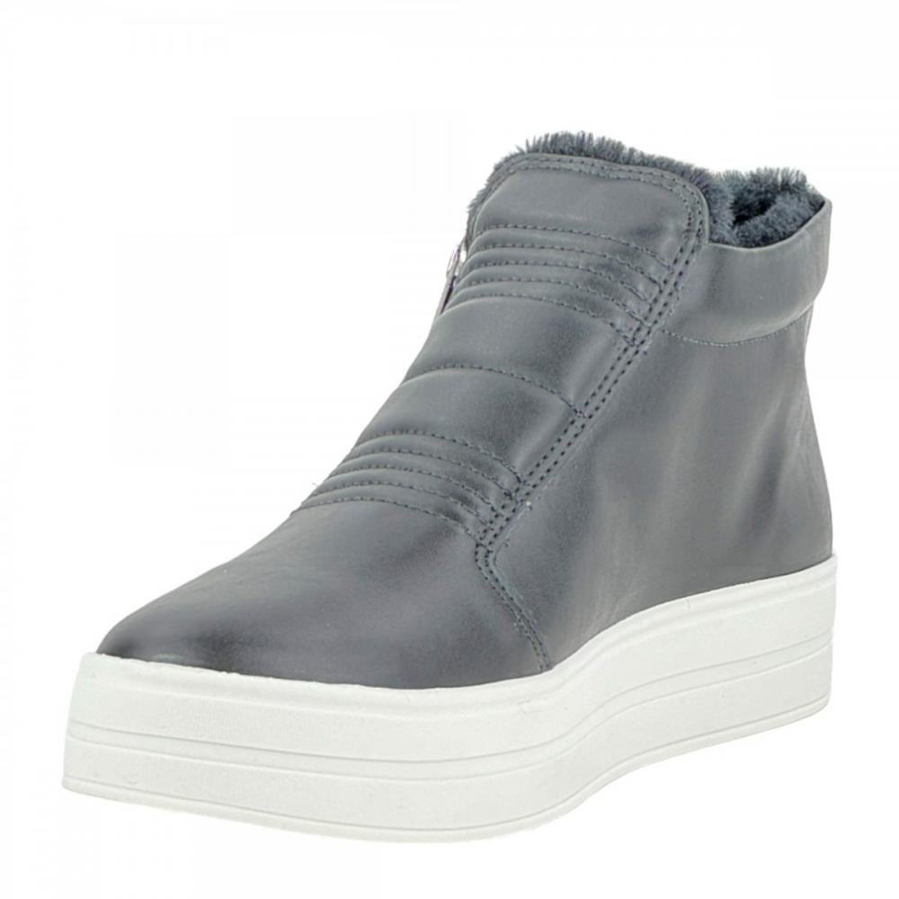 Tênis Cano Alto Botinha Pelo Quiz Feminino Preto 2