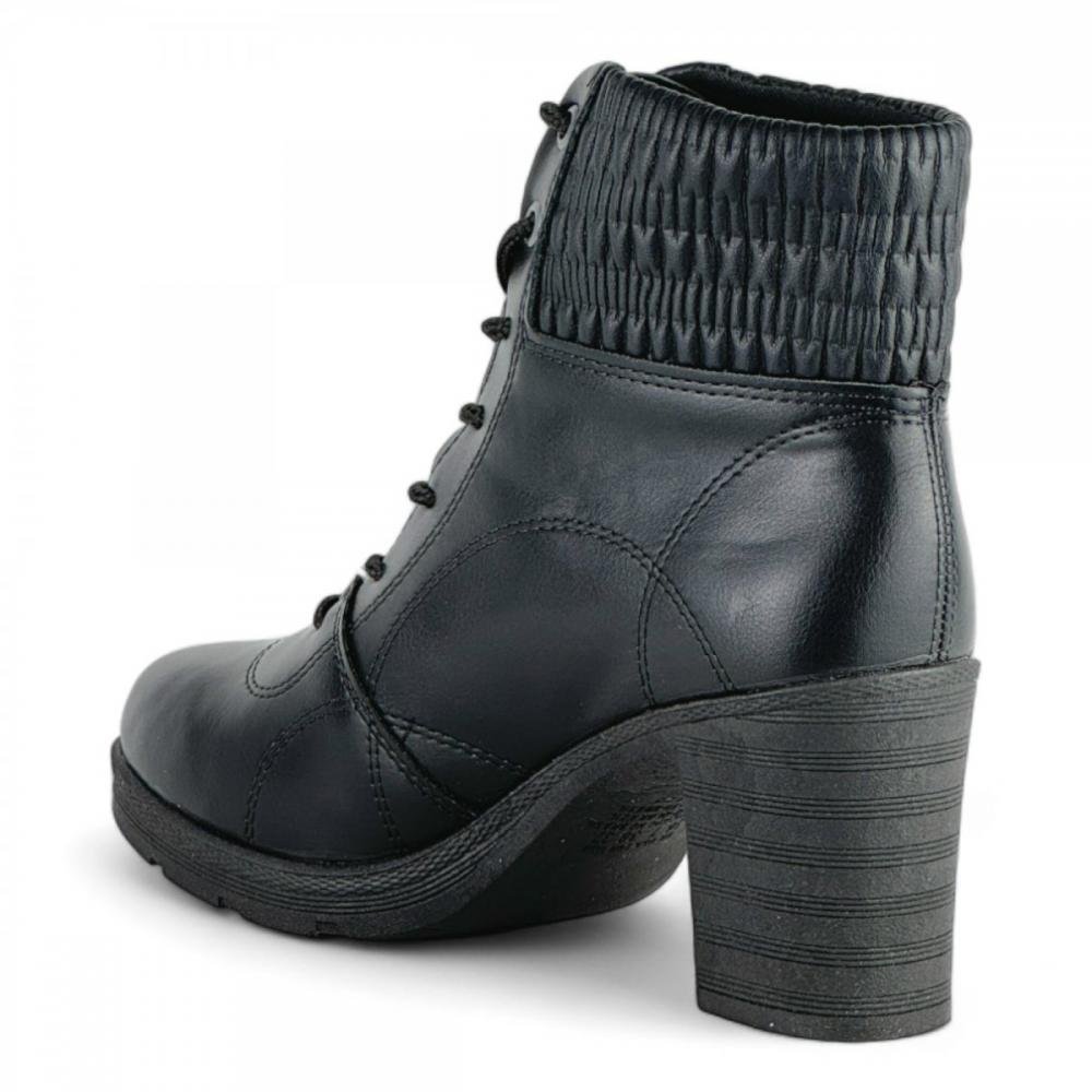 Coturno Salto Casual Mississipi Feminino Preto 3