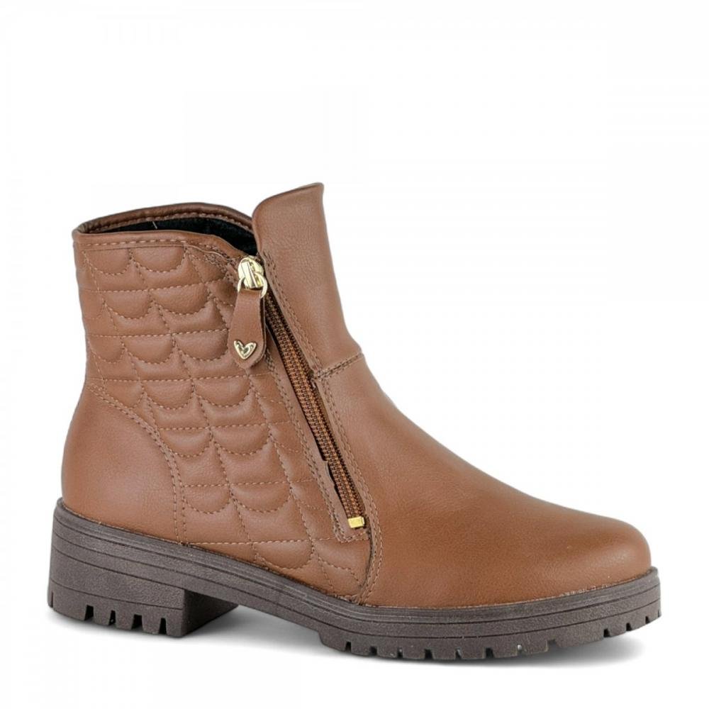 Bota Curta Casual Mississipi Feminina Marrom