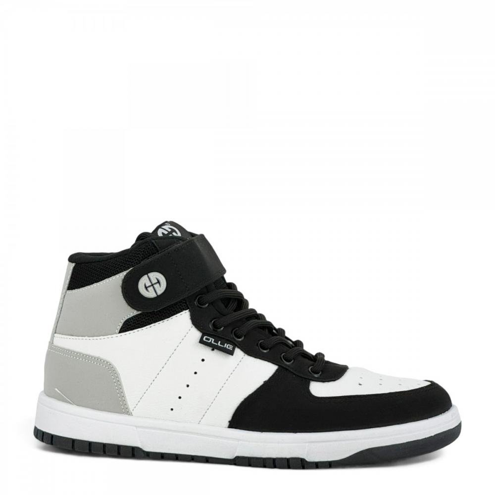 Tenis Branco Masculino Ollie Shoe Tenis Cano Alto Ollie Tenis Branco  Masculino Botinha Tênis
