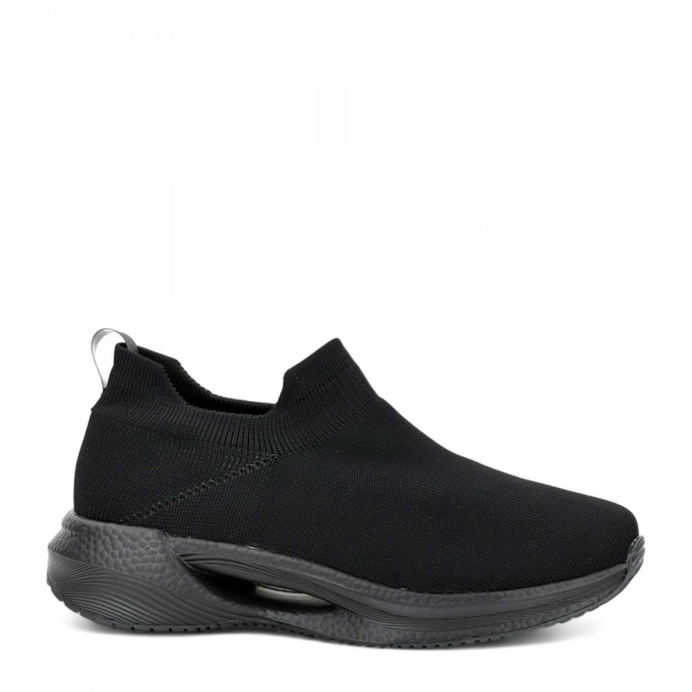 Tênis Knit Calce Fácil Jogging Actvitta Masculino Preto 1