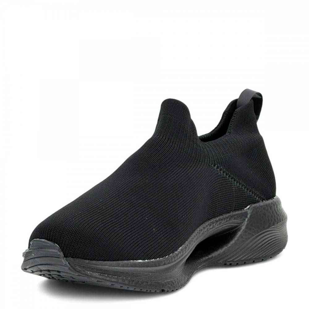Tênis Knit Calce Fácil Jogging Actvitta Masculino Preto 2