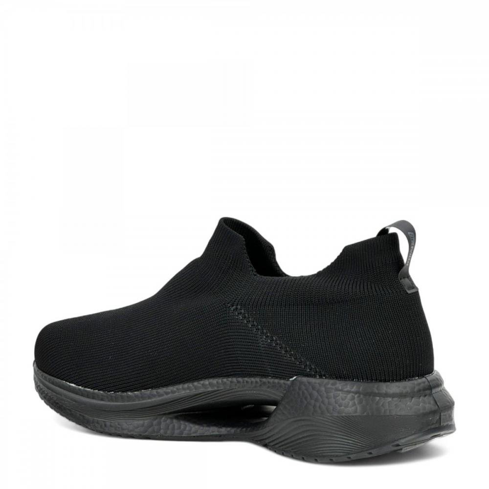 Tênis Knit Calce Fácil Jogging Actvitta Masculino Preto 3