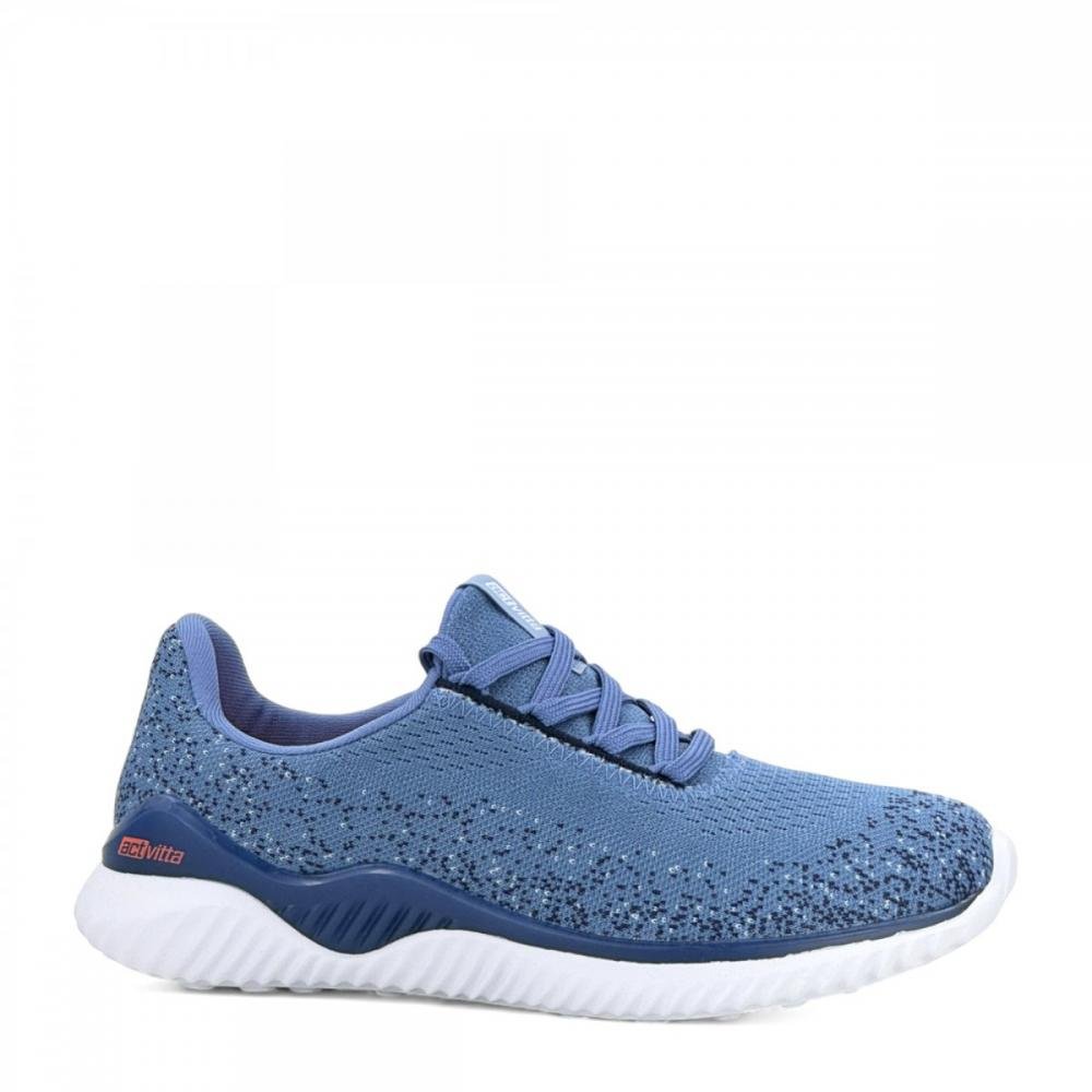 Tênis Jogging Esportivo Actvitta Feminino Azul 1