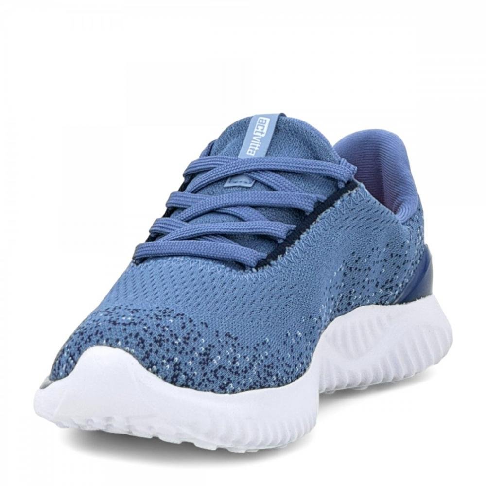 Tênis Jogging Esportivo Actvitta Feminino Azul 2