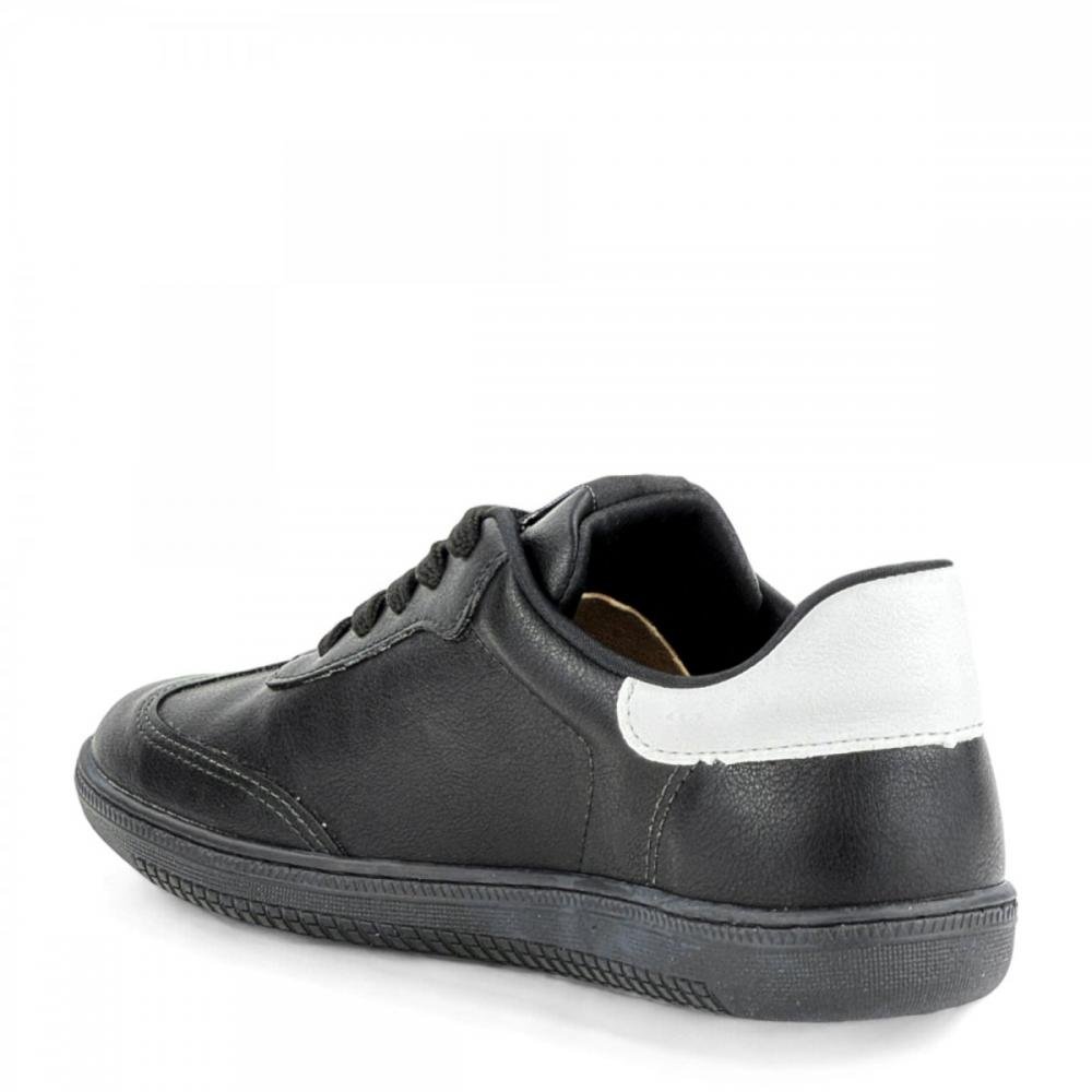 Tênis Casual Street Baixo Via Marte Feminino Preto 3