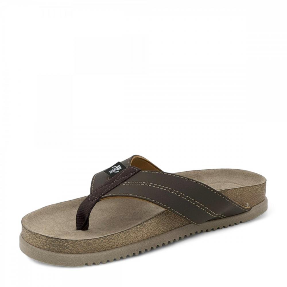 Chinelo Dedo Alto Comfort BrSport Masculino Marrom