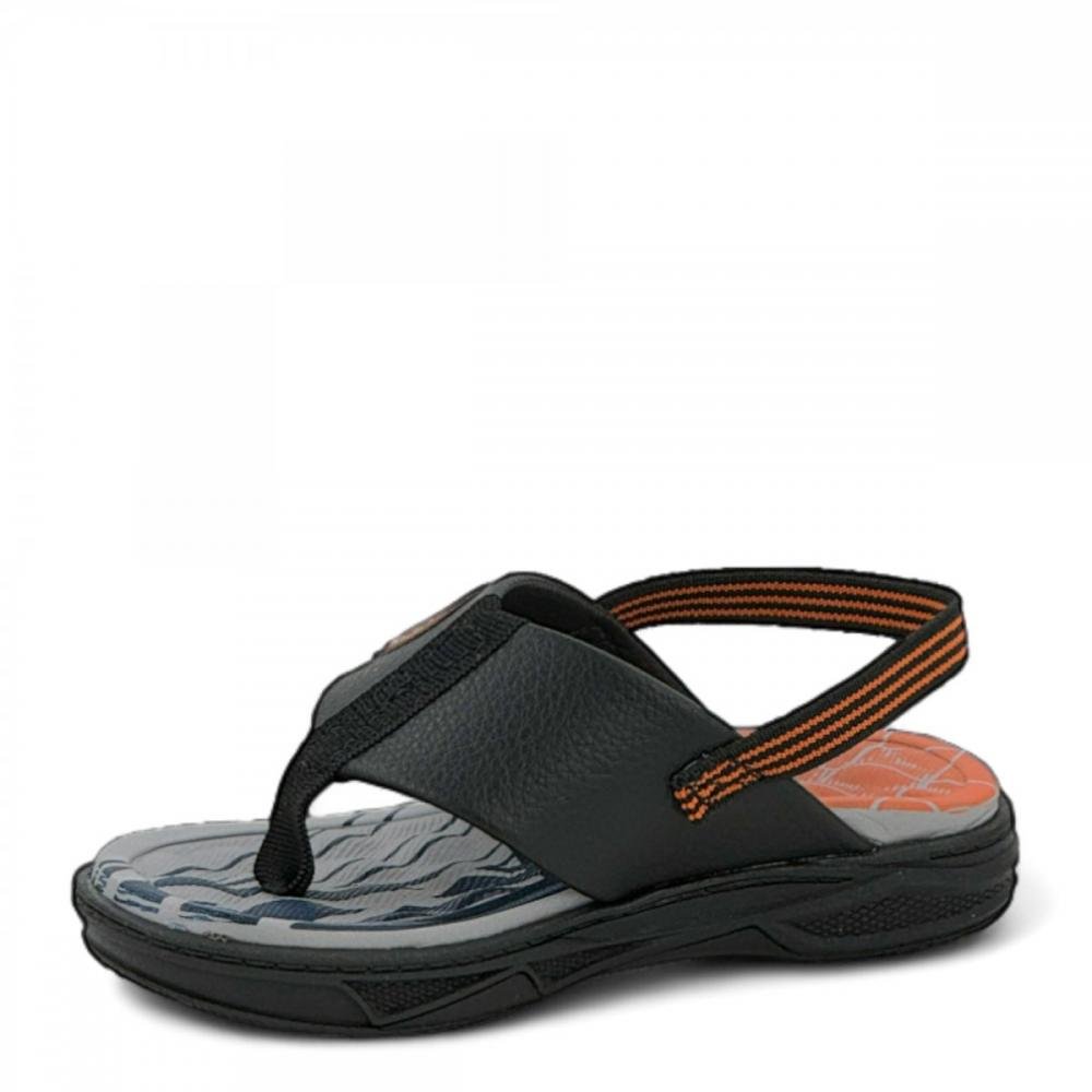 Sandália Dedo Casual Molekinho Baby Menino Preto 2