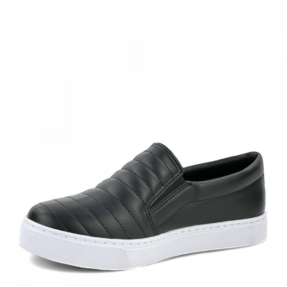 Tênis Casual Slip On Khalil Feminino Preto 2