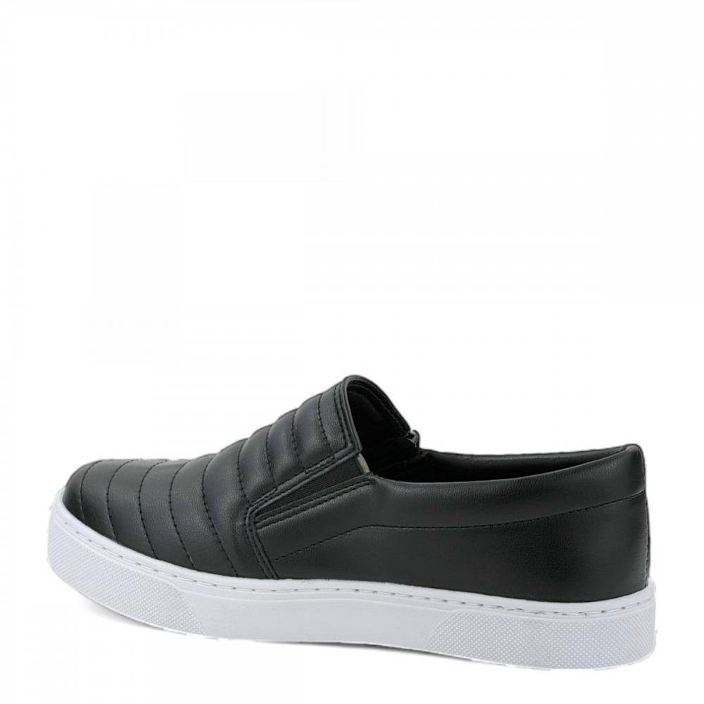 Tênis Casual Slip On Khalil Feminino Preto 3