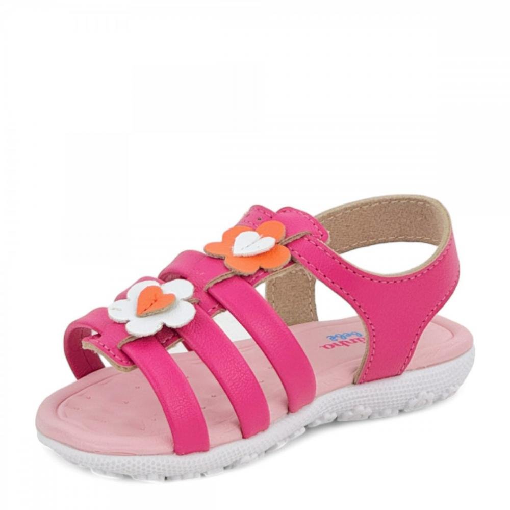 Sandália Casual Molekinha Baby Menina Rosa 2