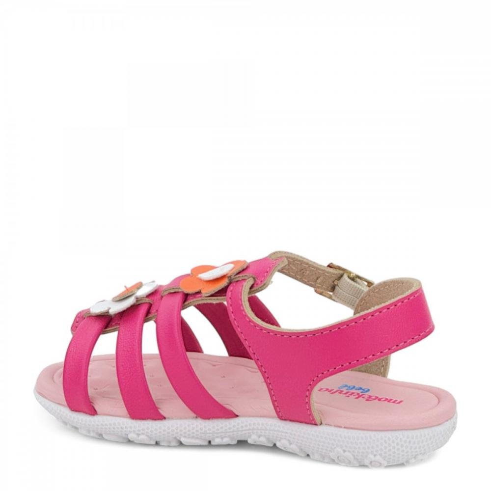 Sandália Casual Molekinha Baby Menina Rosa 3