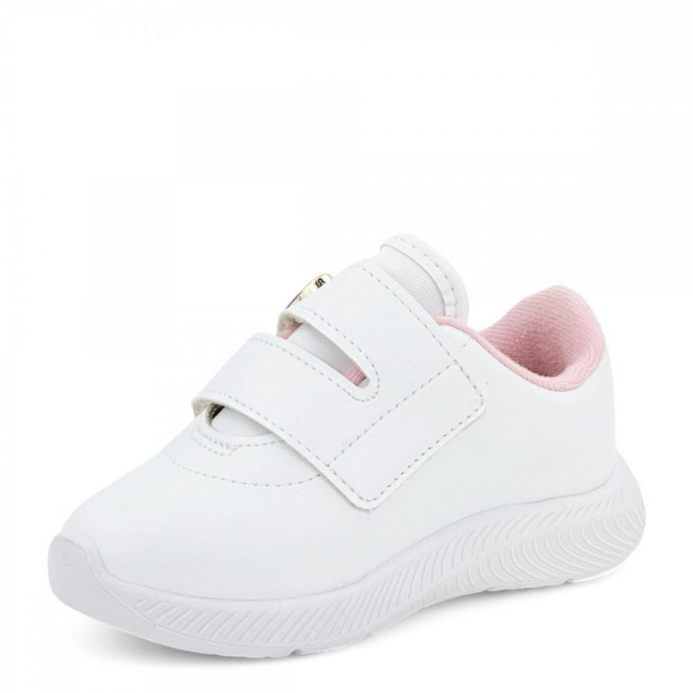 Tênis Casual Ajuste Molekinha Baby Menina Branco 2