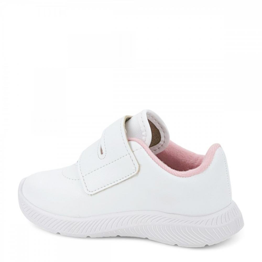 Tênis Casual Ajuste Molekinha Baby Menina Branco 3