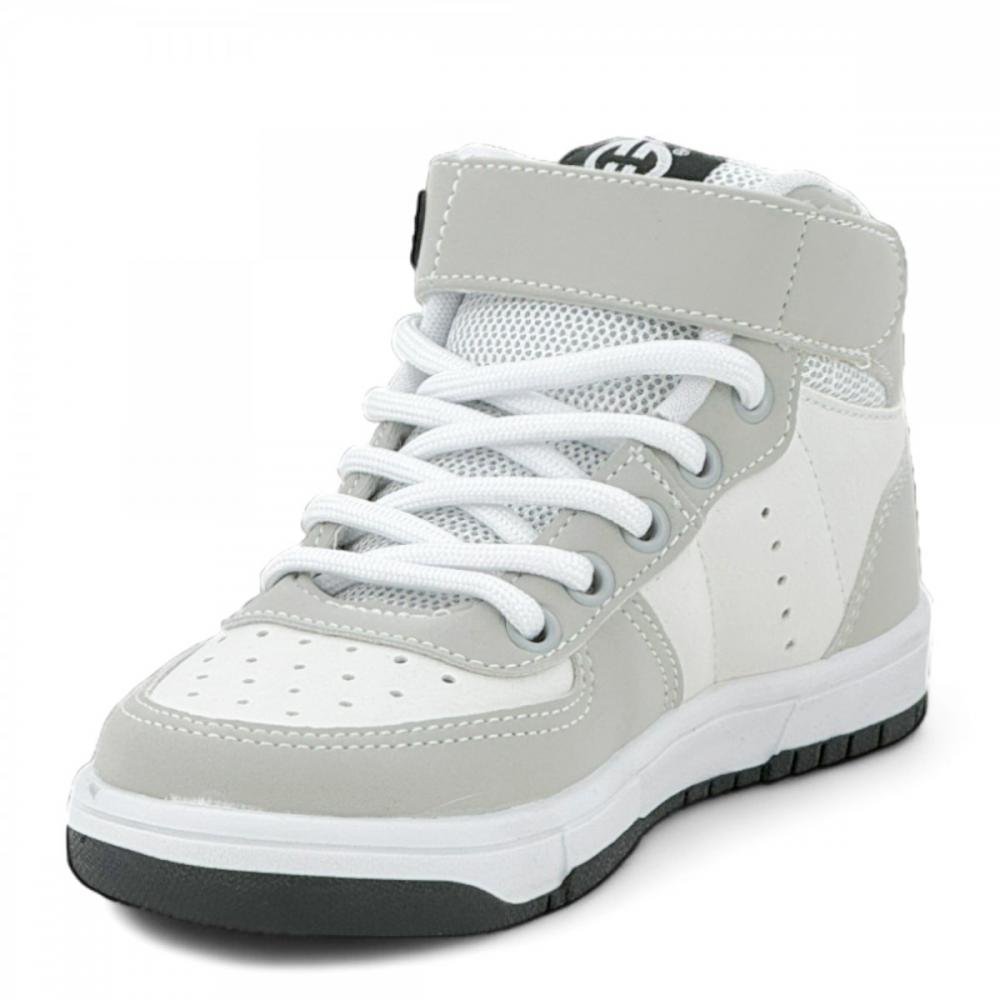 Tênis Botinha Casual Street Ollie  Infantil Menino Branco 2