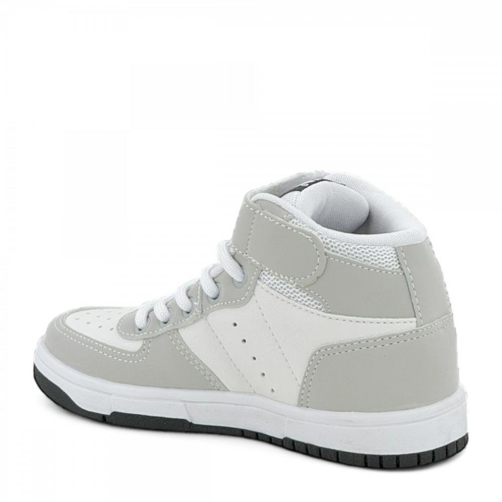 Tênis Botinha Casual Street Ollie  Infantil Menino Branco 3