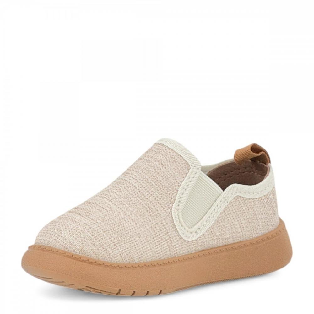 Tênis Calce Fácil Casual Molekinho Infantil Menino Bege 2
