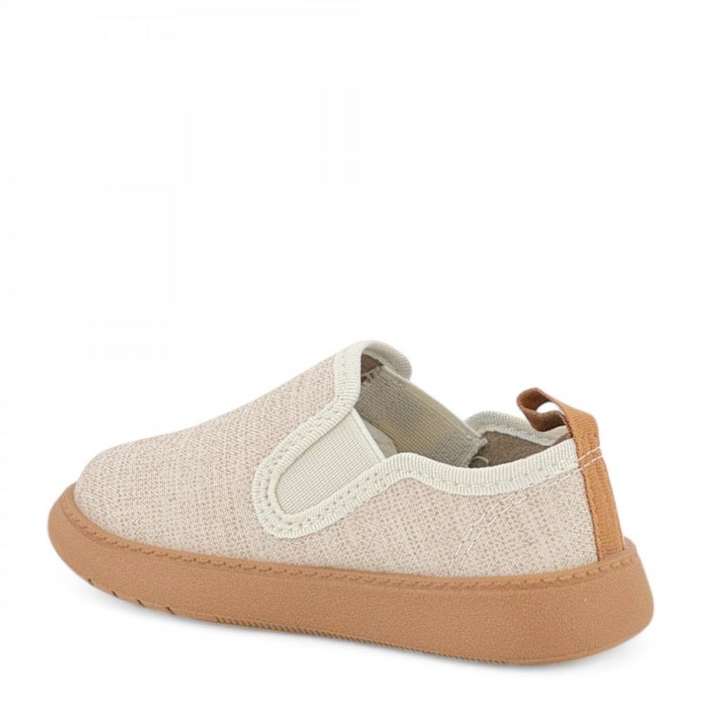 Tênis Calce Fácil Casual Molekinho Infantil Menino Bege 3