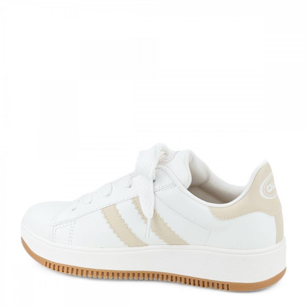 Tênis Casual Street Flatform Quiz Feminino Branco 3
