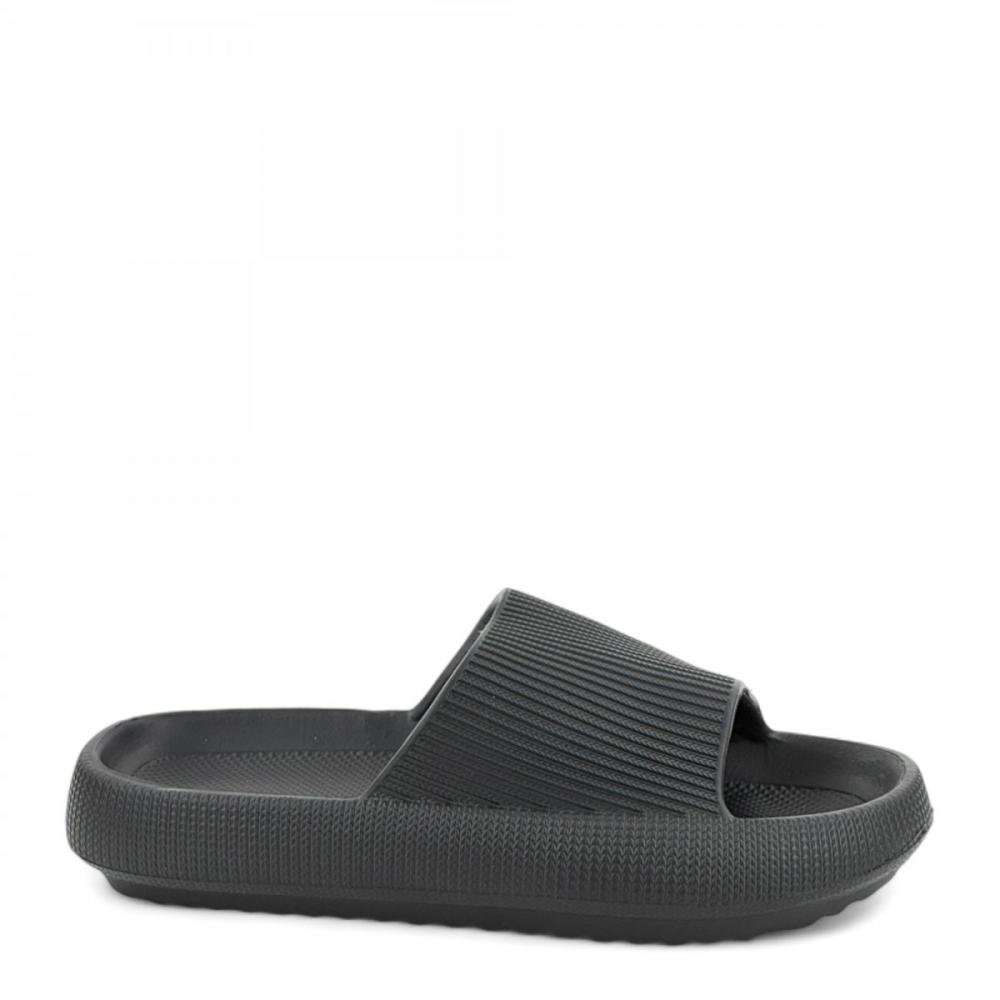 Chinelo Slide Nuvem Ultraleve Mina India Infantil Preto 1