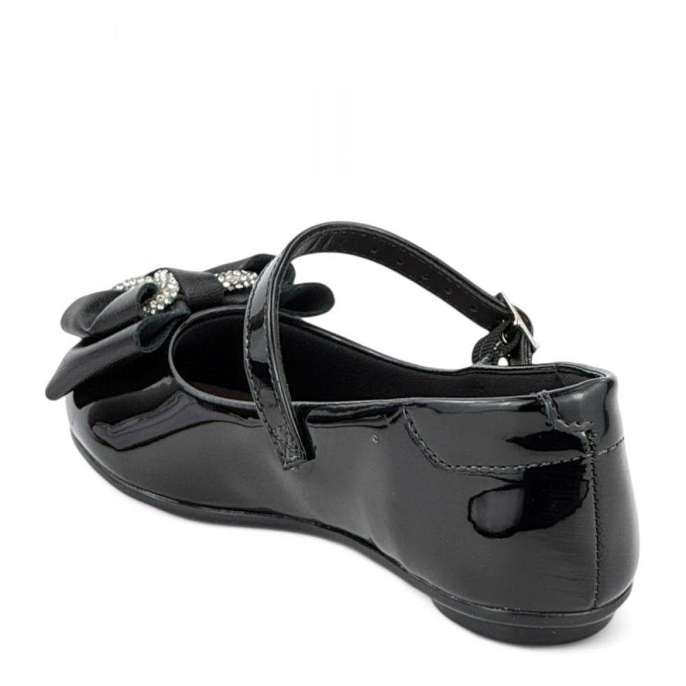 Sapatilha Casual Boneca Laço Molekinha Infantil Menina Preto 3