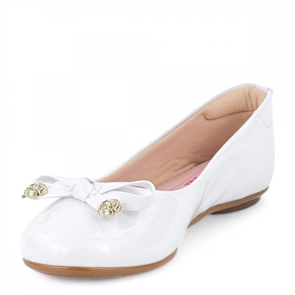 Sapatilha Casual Laço Molekinha Infantil Menina Branco 2