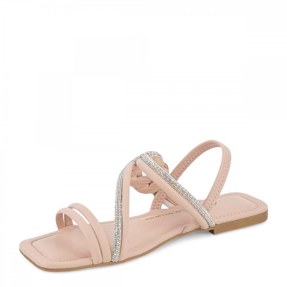 Sandália Casual Rasteira Brilhantes Dakota Feminina Rosa 2