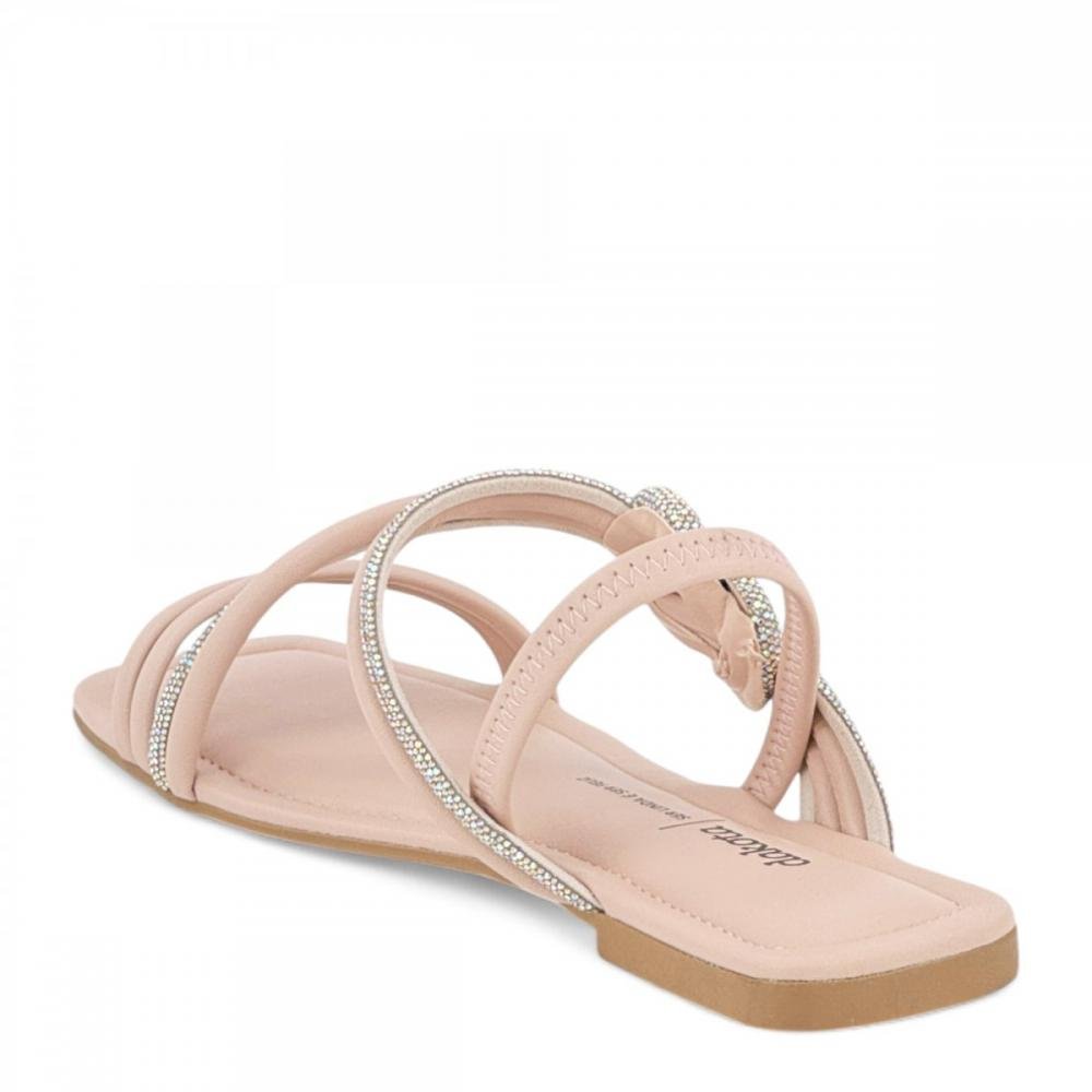 Sandália Casual Rasteira Brilhantes Dakota Feminina Rosa 3