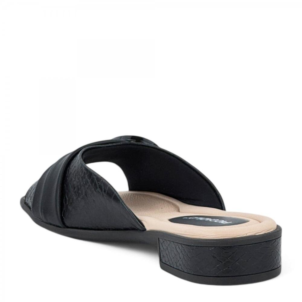 Tamanco Salto Bloco Baixo Piccadilly Feminino Preto 3