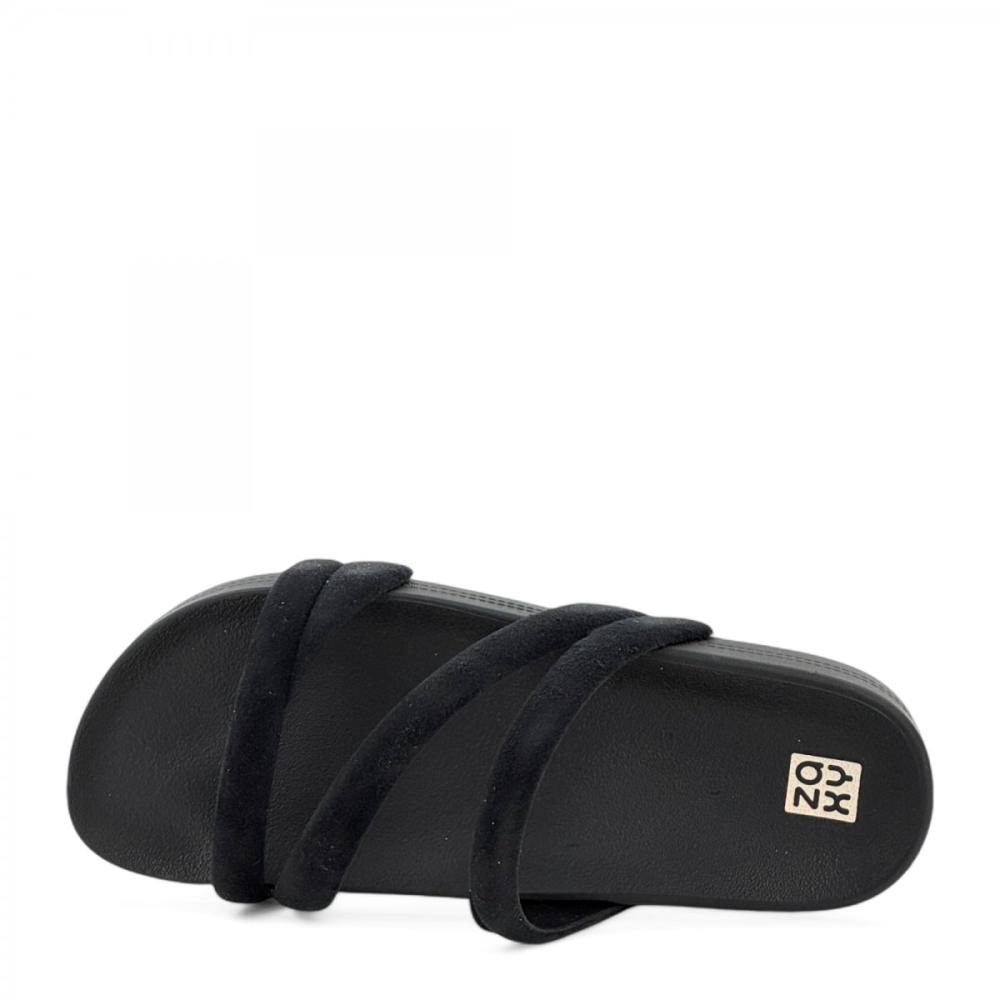 Tamanco Papete Veludo Casual Zaxy Feminino Preto 2