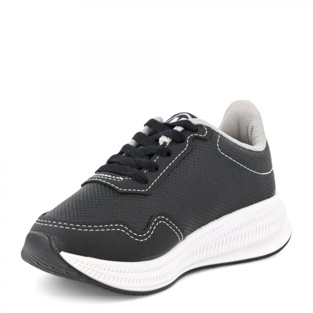 Tênis Casual Jogging Molekinho Infantil Menino Preto/Branco 2