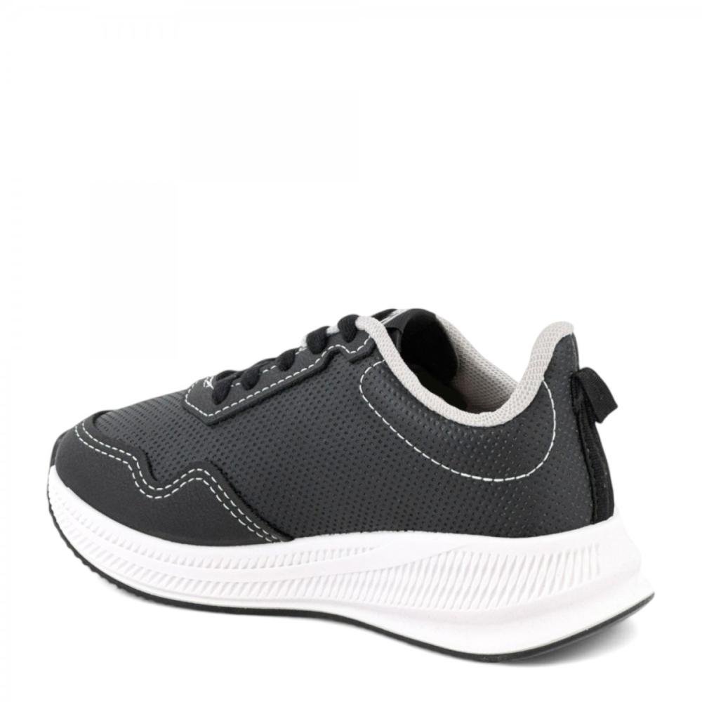 Tênis Casual Jogging Molekinho Infantil Menino Preto/Branco 3