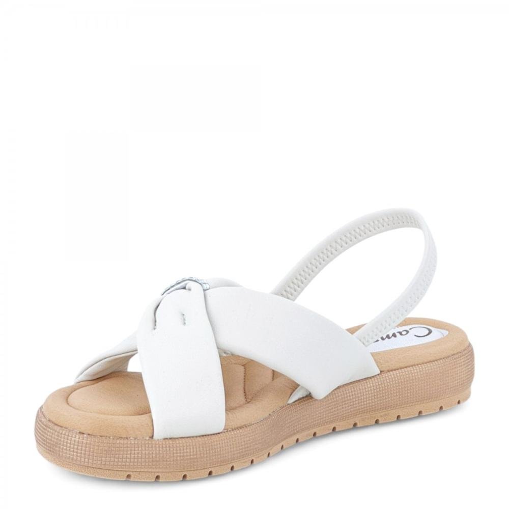 Sandália Casual Comfort Campesí Feminina Branco 2