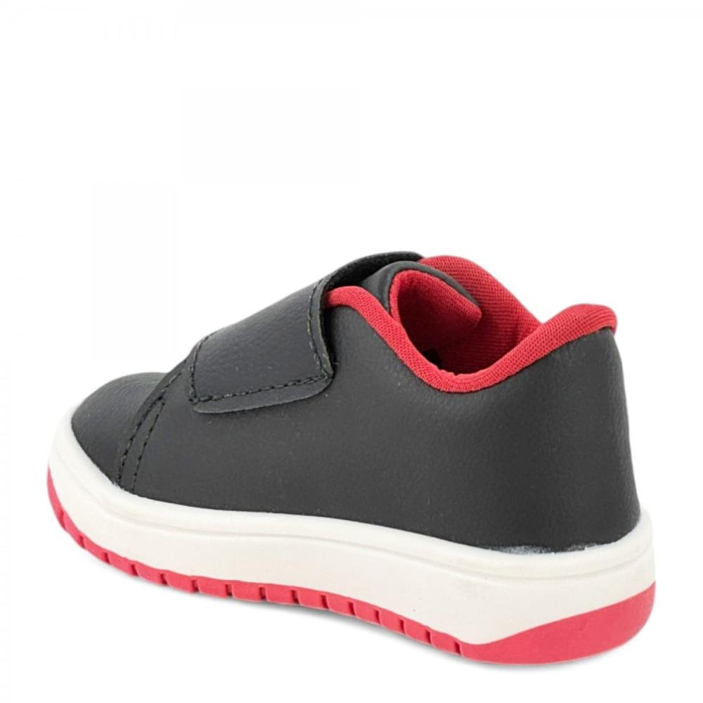 Tênis Casual Laço Calce Fácil Dang Infantil Menina Preto 3