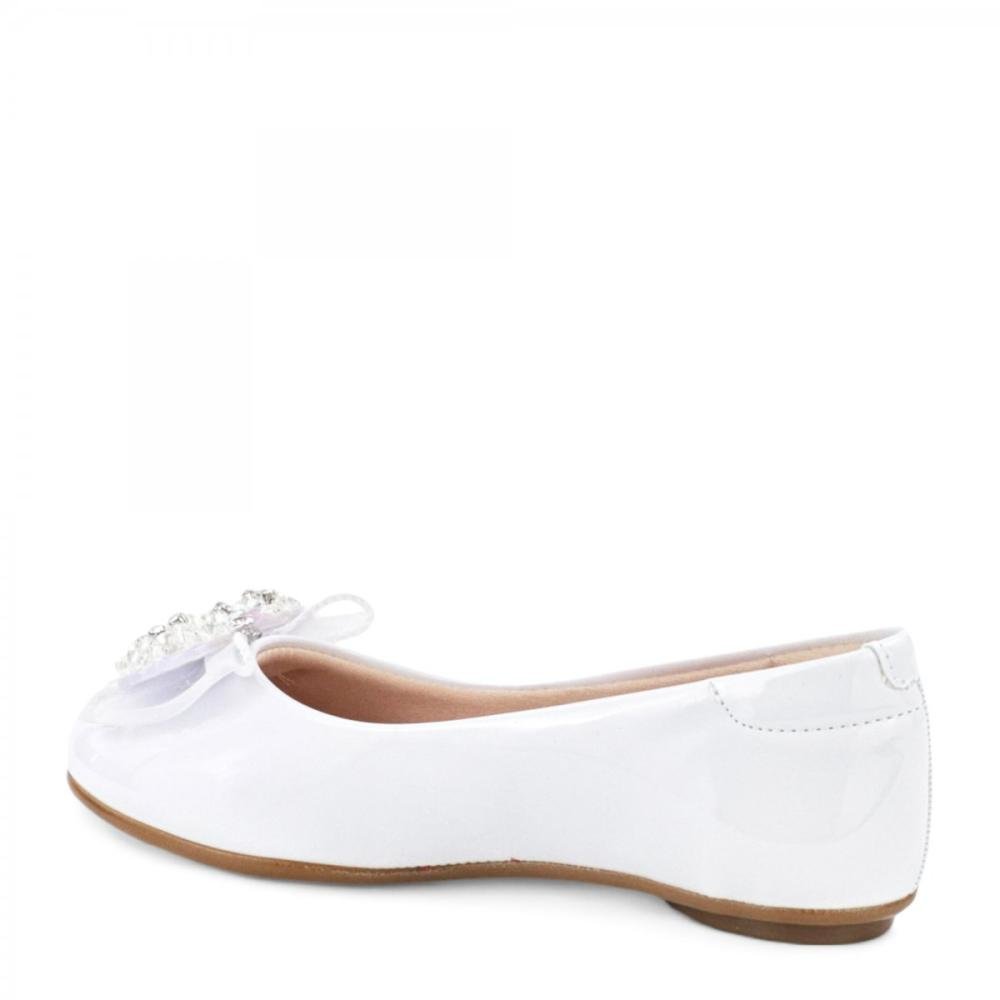 Sapatilha Casual Laço Molekinha Infantil Menina Branco 3