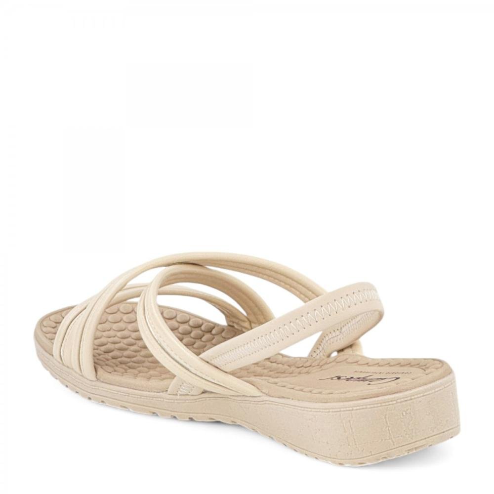 Sandália Conforto Tiras Campesi Feminina Branco 3